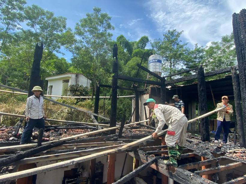 PCCC tỉnh Lai Châu: Hiện trường vụ cháy