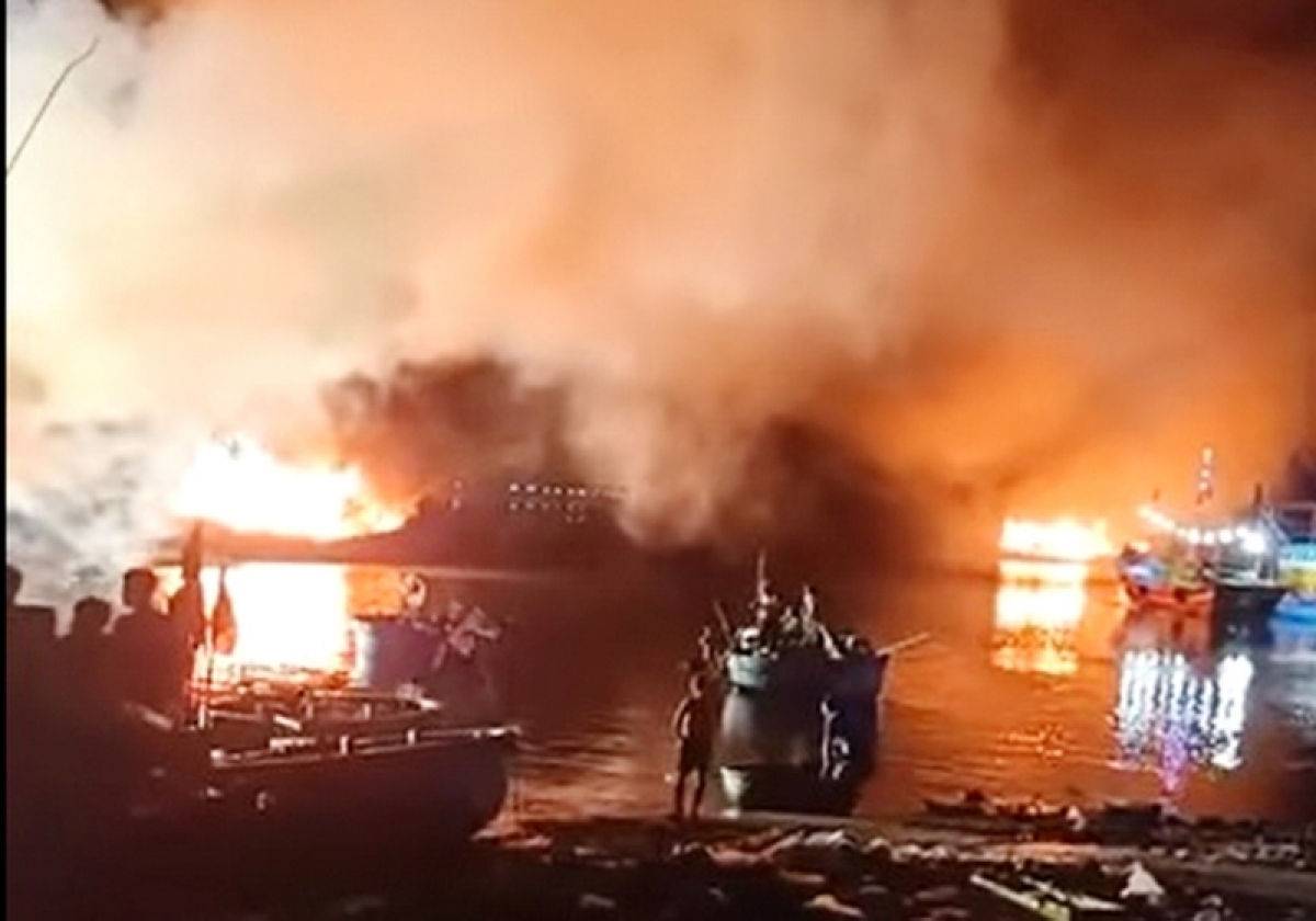 PCCC tỉnh Quảng Bình: Hiện trường đám cháy