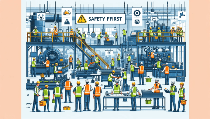 an toàn để sản xuất trong nhà máy thiết bị sơ cấp cứu