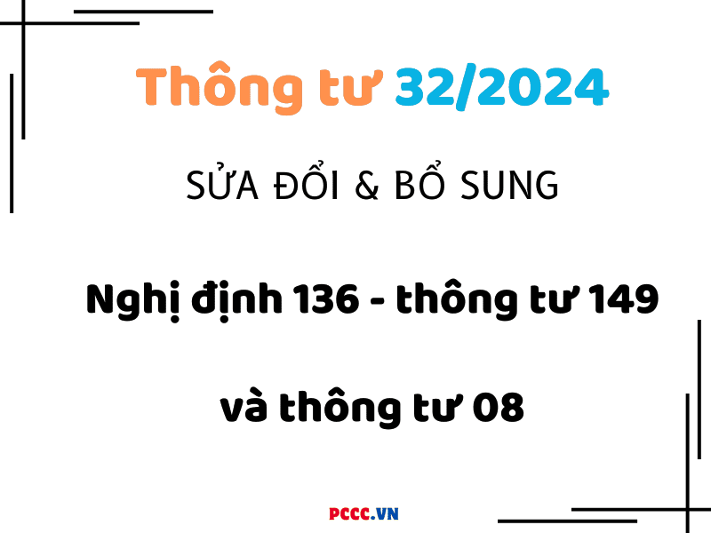 Thông tư số 32/2024 - sửa đổi bổ sung Thông tư 149 - NĐ 136 và thông tư 08 Thông tư số 32/2024 - sửa đổi bổ sung Thông tư 149 - NĐ 136 và thông tư 08