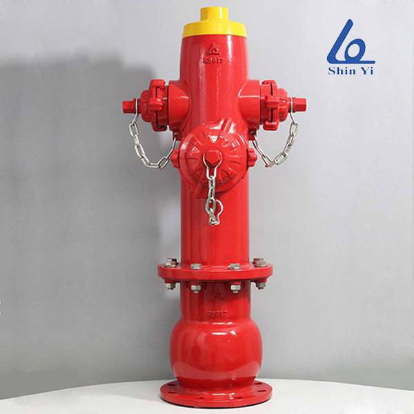 Van bướm tín hiệu WBSS ShinYi 3 Trụ cứu hỏa chống mất nắp ShinYi