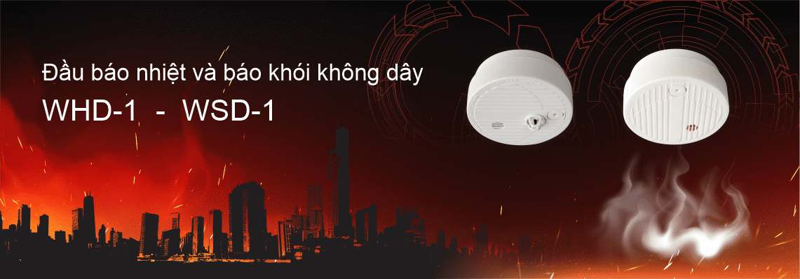 ĐẦU BÁO NHIỆT KHÔNG DÂY LIÊN ĐỘNG FIRESMART 2 ĐẦU BÁO NHIỆT KHÔNG DÂY LIÊN ĐỘNG FIRESMART