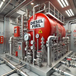 Bài 9: Tính toán bồn dầu trong thiết kế phòng bơm theo NFPA 20 1 bồn dầu cho máy bơm diesel