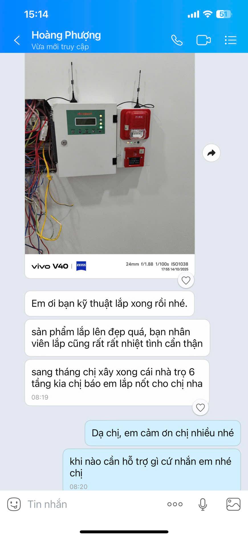 Thiết bị báo cháy không dây FireSmart 35 danh gia khach hang 1 - pccc.vn