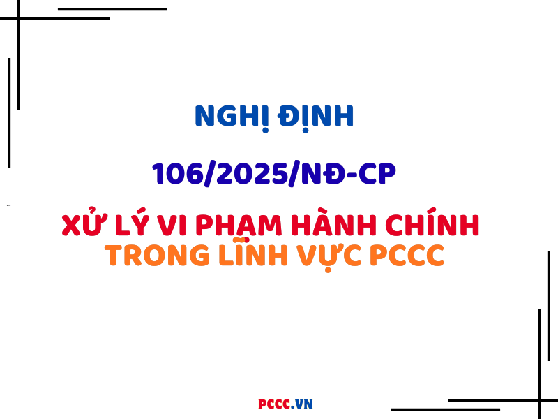 Nghị định 106/2025/NĐ-CP về xử phạt vi phạm trong PCCC Nghị định 106/2025/NĐ-CP về xử phạt vi phạm trong PCCC