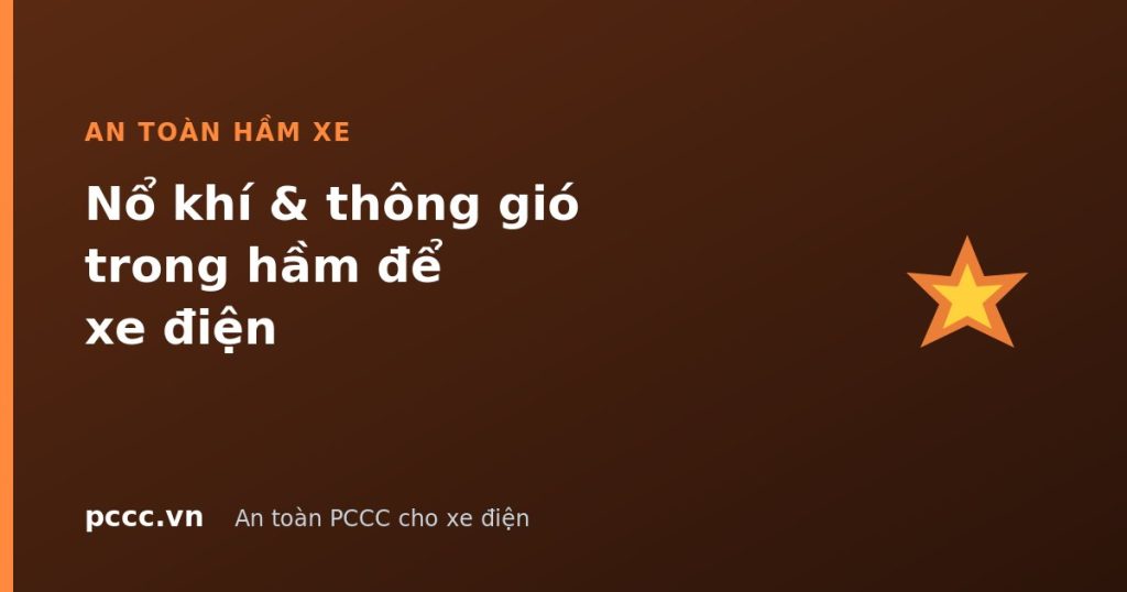 Nổ khí và thông gió trong hầm để xe điện: vì sao quan trọng ngang chữa cháy Nổ khí và thông gió trong hầm để xe điện: vì sao quan trọng ngang chữa cháy