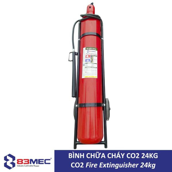 Trụ nước chữa cháy 2 cửa 83MEC 5 Bình chữa cháy CO2 24kg xe đẩy 83MEC mã 83MEC.CO2.MT24