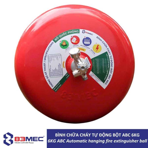 Bình chữa cháy CO2 3kg 83MEC 3 Bình chữa cháy tự động treo trần bột ABC 6kg 83MEC