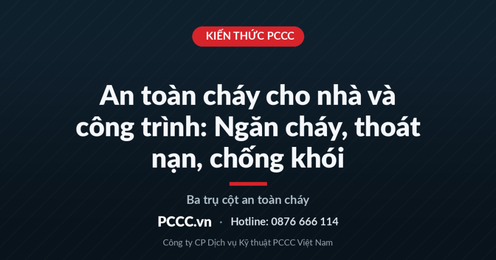 An Toàn Cháy Cho Nhà Và Công Trình: Ngăn Cháy, Thoát Nạn, Chống Khói An Toàn Cháy Cho Nhà Và Công Trình: Ngăn Cháy, Thoát Nạn, Chống Khói