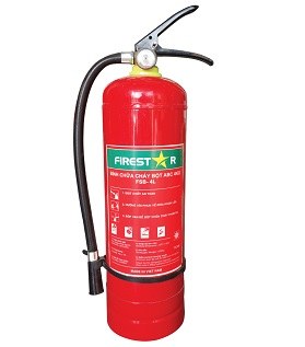 Bảng giá bình chữa cháy 2026 mới nhất 5 Bình chữa cháy bột ABC 4kg xách tay, thân đỏ có vòi phun mềm