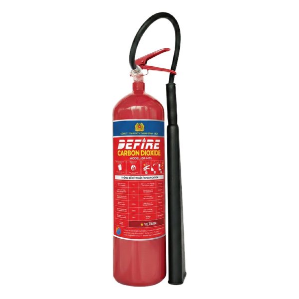 Đầu phun Sprinkler TBBCA 7 Bình chữa cháy khí CO2 5kg Defire DF-MT5, công suất 55B-C