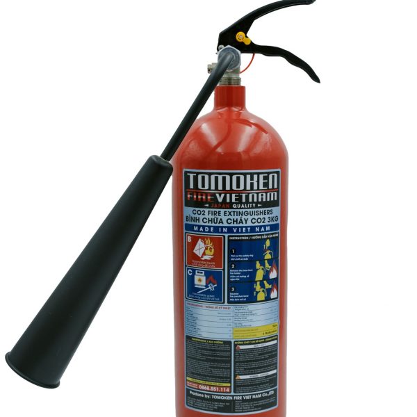 Bình chữa cháy bột ABC 8kg 83MEC 2 Bình chữa cháy xách tay khí CO2 3kg Tomoken TMK-VJ-CO2/3kg