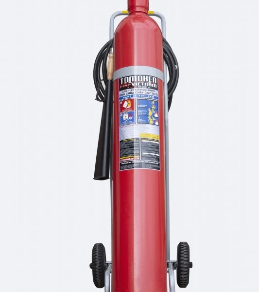 Bình chữa cháy xe đẩy khí CO2 24kg Tomoken TMK-VJ-CO2/24kg