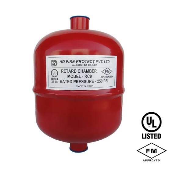 Bình làm trễ 1 Bình làm trễ (retard chamber) trên đường báo động của van báo động sprinkler