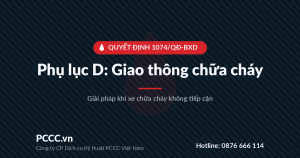 Xe chữa cháy không tiếp cận được, không có thang máy chữa cháy — giải pháp theo Phụ lục D Quyết định 1074/QĐ-BXD 3 Xe chữa cháy không tiếp cận được, không có thang máy chữa cháy — giải pháp theo Phụ lục D Quyết định 1074/QĐ-BXD