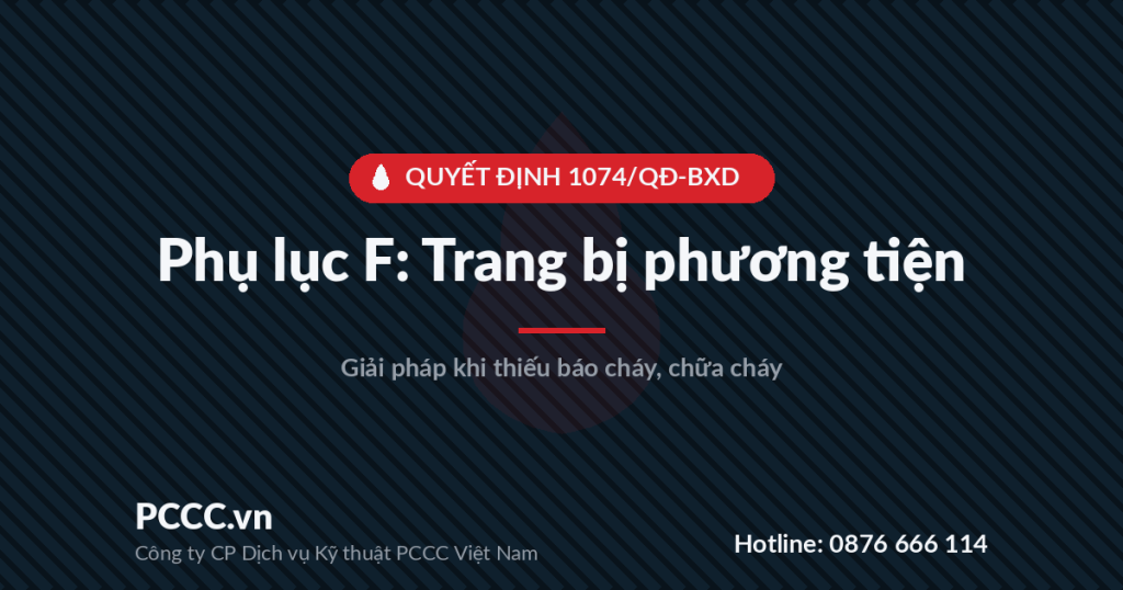 Thiếu báo cháy, chữa cháy, họng nước — giải pháp theo Phụ lục F Quyết định 1074/QĐ-BXD Thiếu báo cháy, chữa cháy, họng nước — giải pháp theo Phụ lục F Quyết định 1074/QĐ-BXD