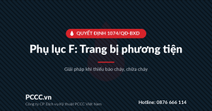 Thiếu báo cháy, chữa cháy, họng nước — giải pháp theo Phụ lục F Quyết định 1074/QĐ-BXD 2 Thiếu báo cháy, chữa cháy, họng nước — giải pháp theo Phụ lục F Quyết định 1074/QĐ-BXD