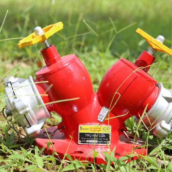 Họng tiếp nước 4 cửa 83MEC 4 Trụ nước chữa cháy 2 cửa TBBCA bằng gang, mặt bích D220, áp lực PN10