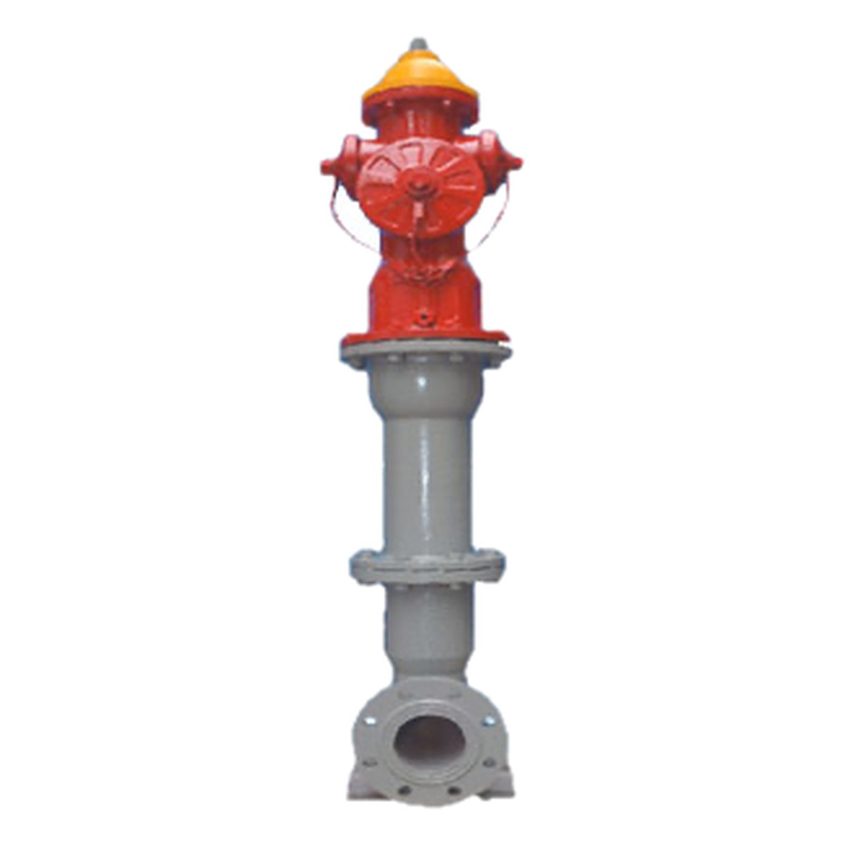 Trụ chữa cháy 3 cửa TBBCA 1 Trụ nước chữa cháy 3 cửa TBBCA bằng gang, cửa lớn 110 mm và hai cửa nhỏ 69 mm