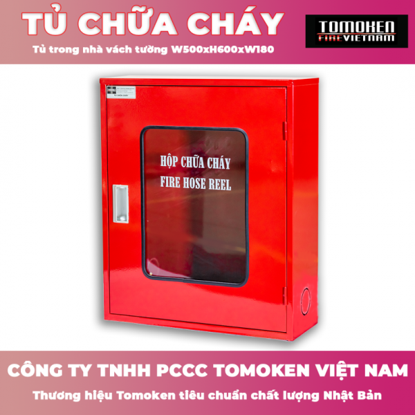 TỦ CHỮA CHÁY 15 Tủ chữa cháy trong nhà vách tường Tomoken TMK-NN600-0.6 - mã TMK-NN600-0.6
