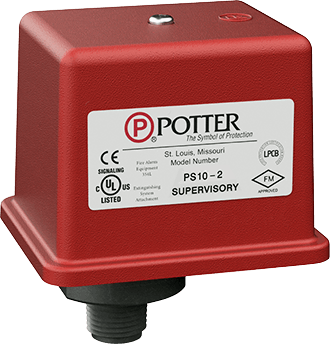 Giám sát hệ thống Sprinkler Potter (Mỹ) – Flowswitch, công tắc giám sát & áp suất 10 Potter PS10 - Công tắc áp suất