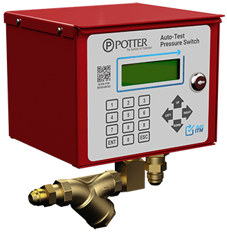 Giám sát hệ thống Sprinkler Potter (Mỹ) – Flowswitch, công tắc giám sát & áp suất 8 Potter ATPS - Công tắc áp suất tự động test