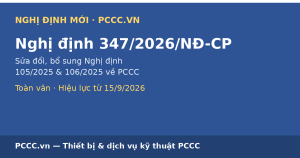 Nghị định 347/2026/NĐ-CP sửa đổi Nghị định 105, 106/2025/NĐ-CP về PCCC – Toàn văn 1 Nghị định 347/2026/NĐ-CP sửa đổi Nghị định 105, 106/2025 về PCCC