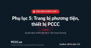 Không lắp được báo cháy/chữa cháy tự động, bể nước và trạm bơm không đạt chuẩn — giải pháp theo Phụ lục 5 Quyết định 1609/QĐ-BCT 1 qd-1609-phu-luc-5-trang-bi-phuong-tien