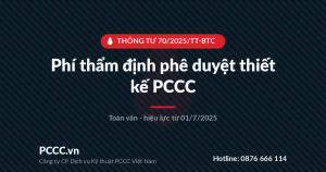 Thông tư 70/2025/TT-BTC – Phí thẩm định phê duyệt thiết kế PCCC (toàn văn) 1 Thông tư 70/2025/TT-BTC - Phí thẩm định phê duyệt thiết kế PCCC