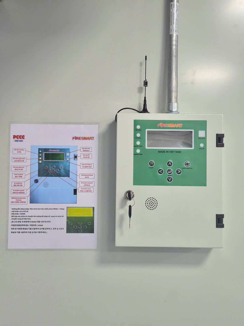 Dự án tiêu biểu — Công trình đã triển khai hệ thống báo cháy, PCCC 6 Tủ trung tâm báo cháy không dây FireSmart lắp đặt tại nhà điều hành nhà máy Samsung Thái Nguyên