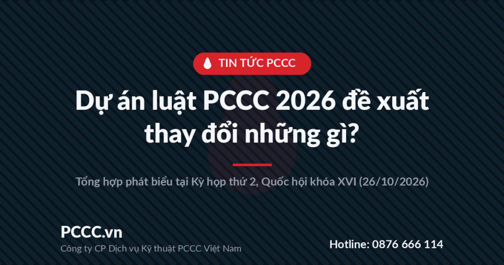 Dự án luật PCCC 2026 đề xuất thay đổi những gì? Dự án luật PCCC 2026 đề xuất thay đổi những gì?