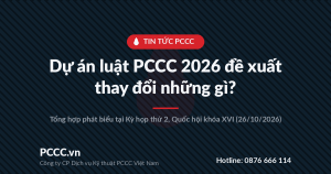Dự án luật PCCC 2026 đề xuất thay đổi những gì? 1 Dự án luật PCCC 2026 đề xuất thay đổi những gì?